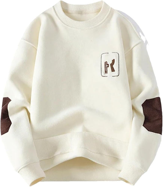 WinterWoodie Classic Cream Sweatshirt – Cozy Elegance for Every Season